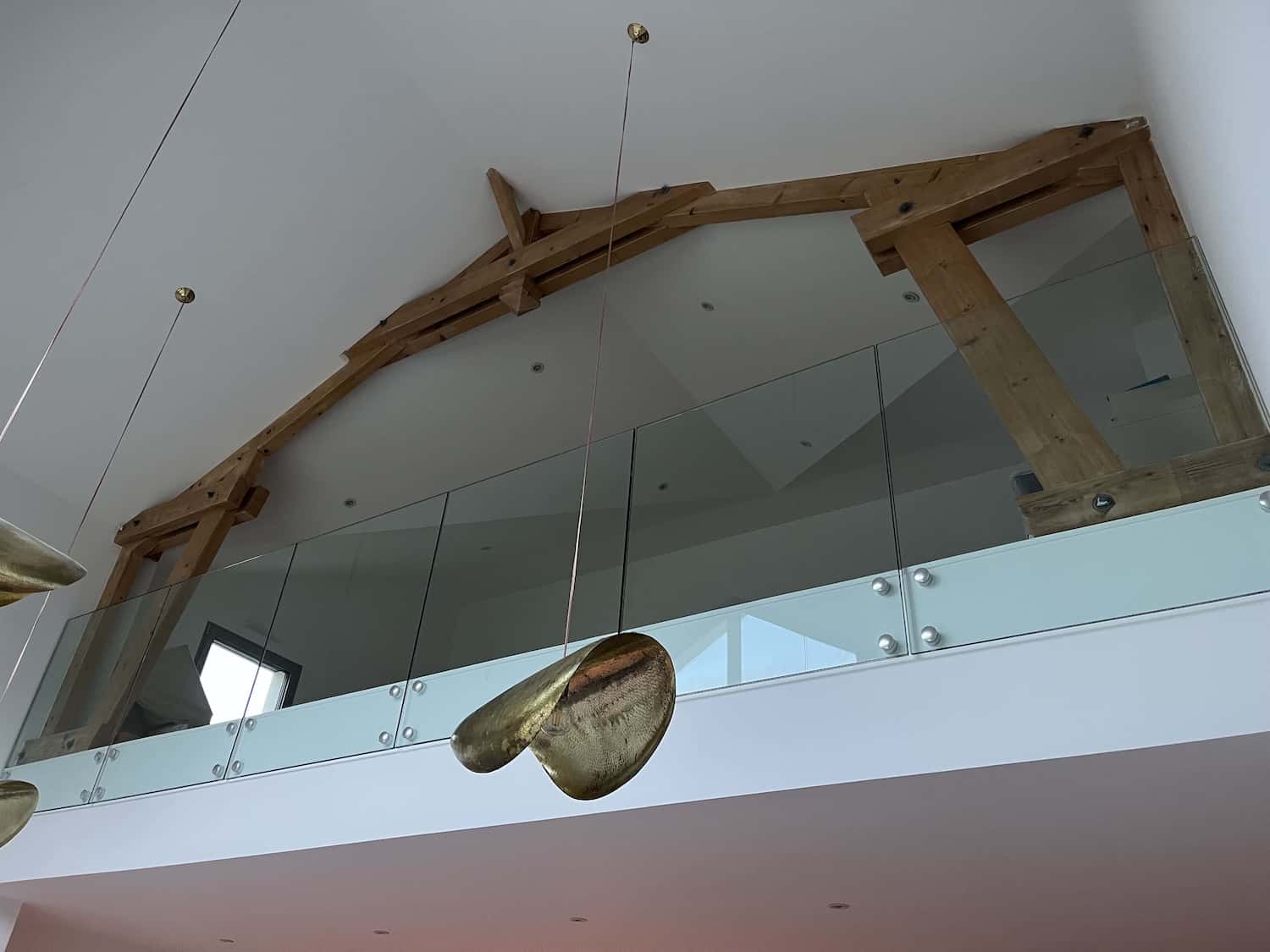 garde-corps mezzanine verre garde corps en verre interieur