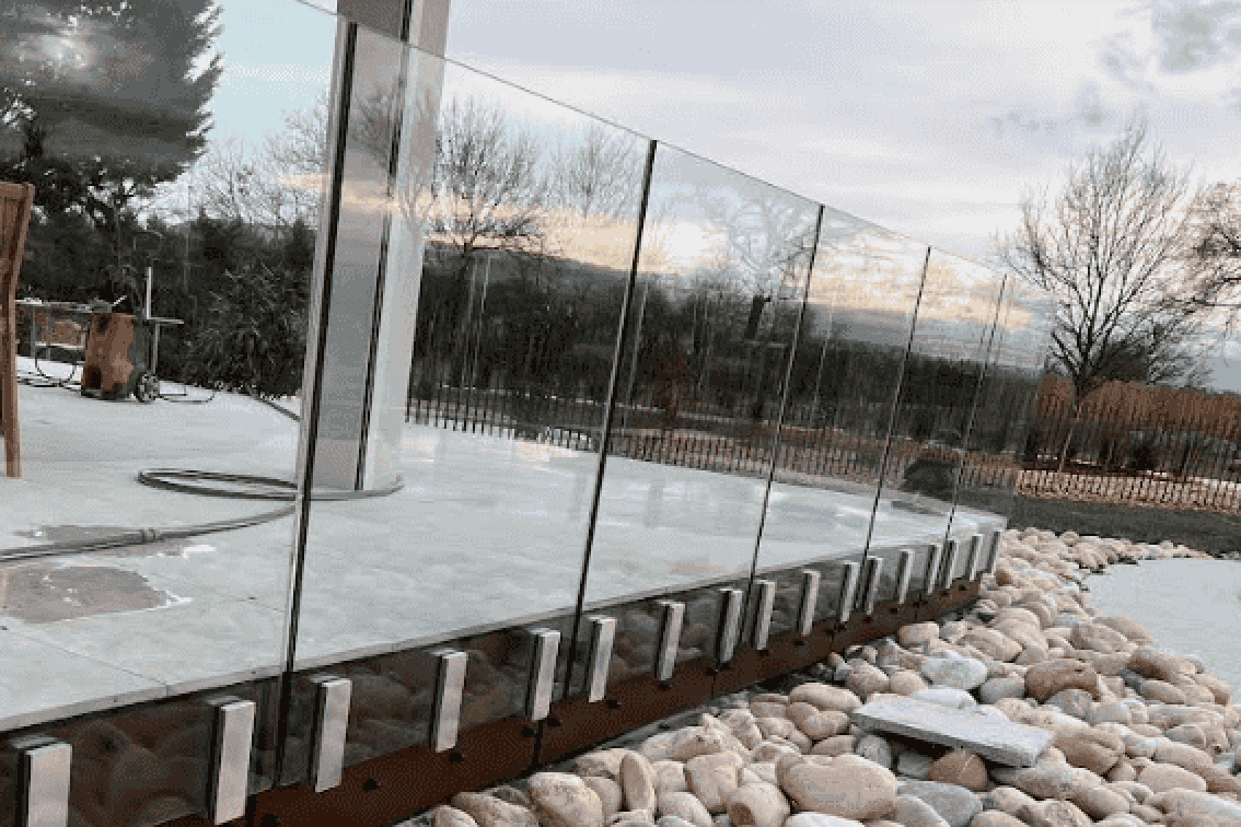garde corps en verre terrasse