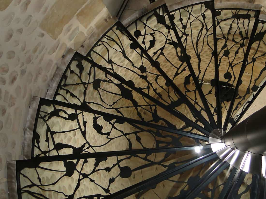 marche escalier verre